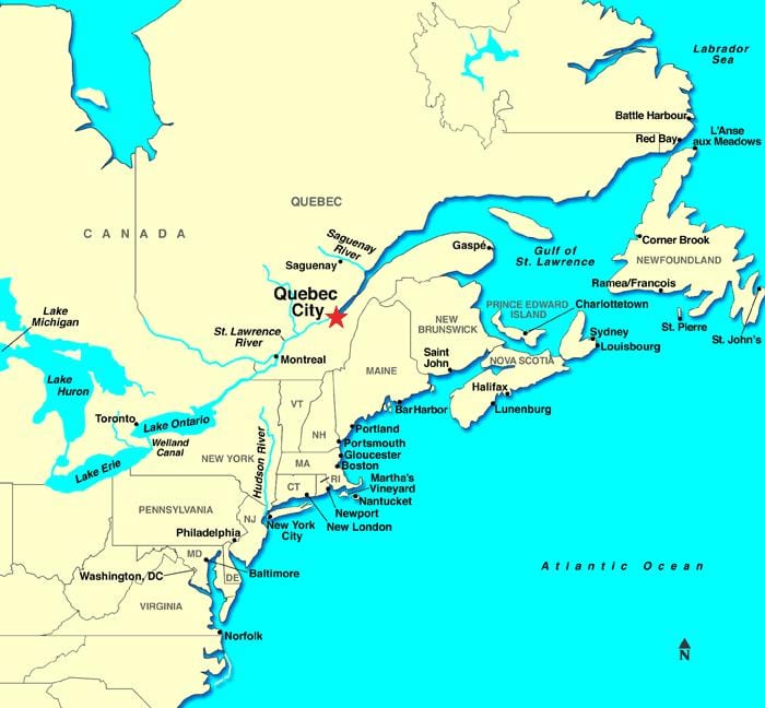 Quebec City რუკა კანადა