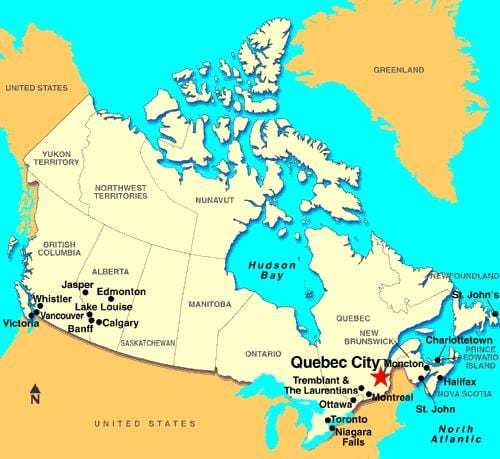 რუკა Quebec City