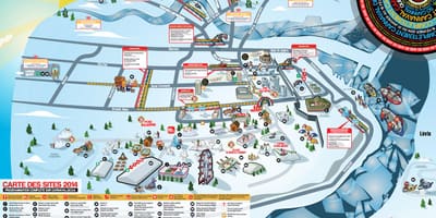 რუკა Quebec ზამთრის კარნავალი