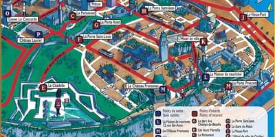 Quebec ატრაქციონები რუკა