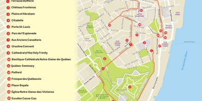 რუკა Quebec City hop წლის hop off